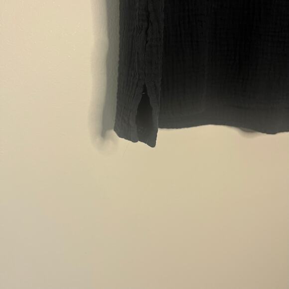 Three Dots Women's Short Sleeve V-Neck Double Layer Cotton Gauze Shirt Size XXL - Picture 4 of 7